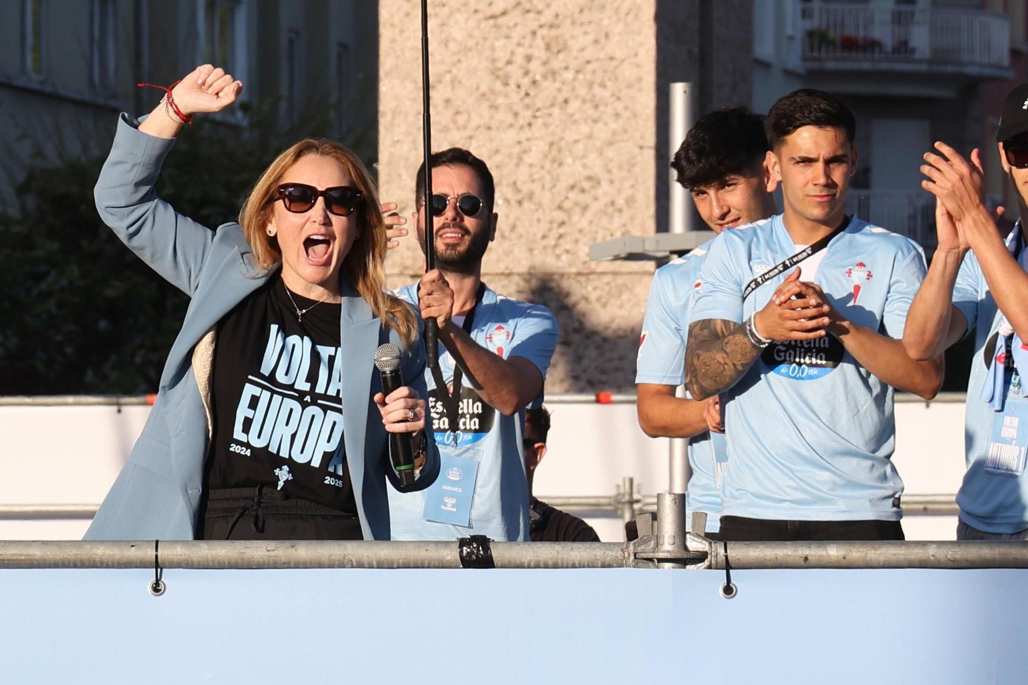 El Celta celebra por todo lo alto su llegada a Europa