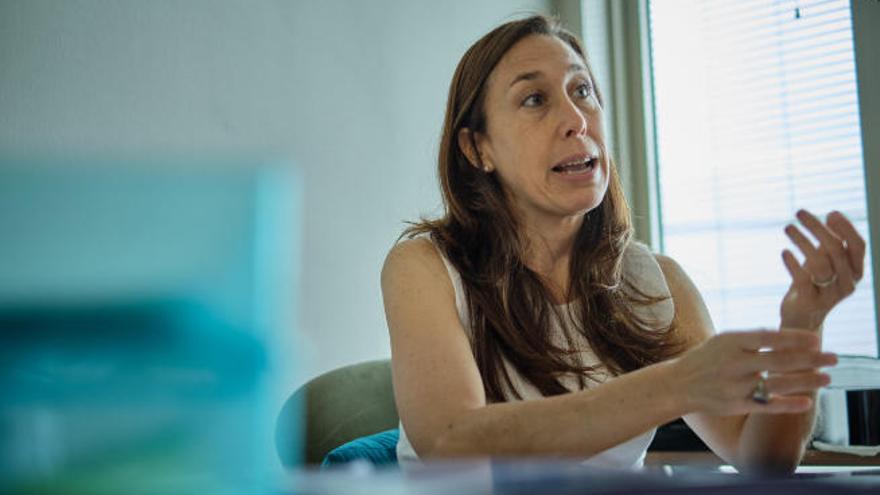 Patricia Delponti Macchioni, hace unos días en la Facultad de Periodismo.