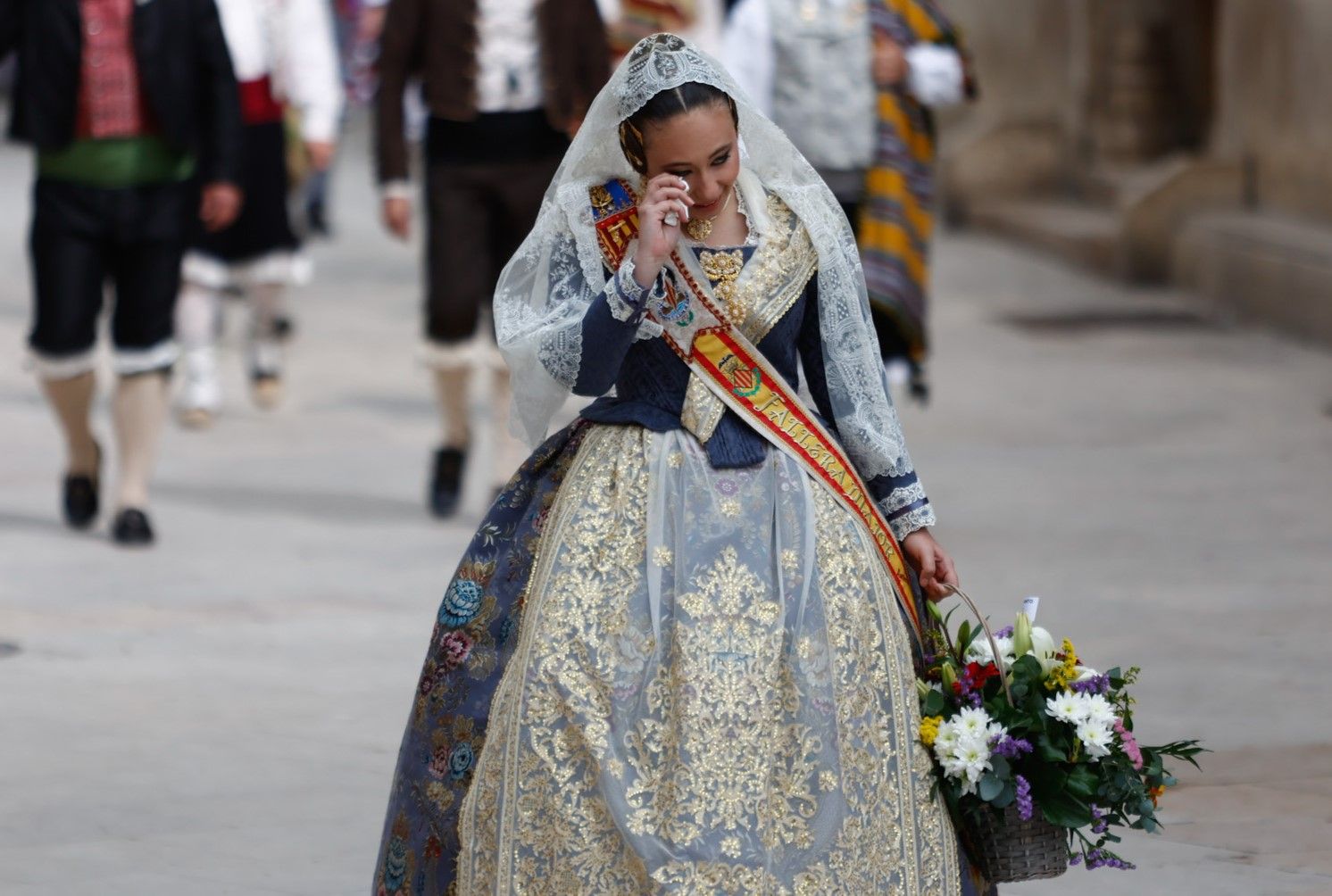 Falleras Mayores en la Ofrenda 2025. Día 17 (1/4)