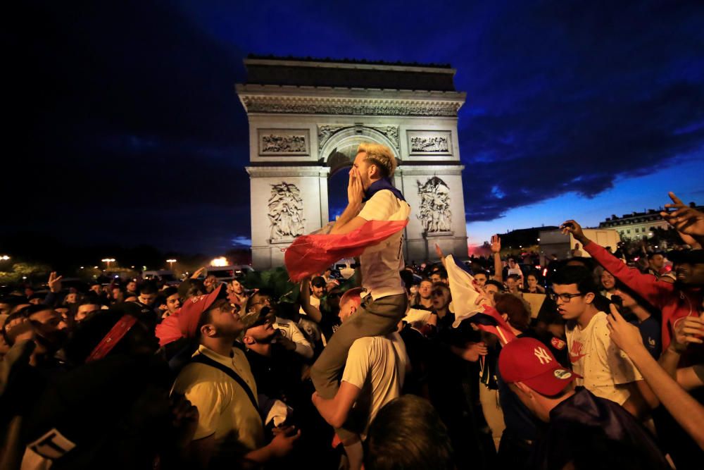 Celebraciones por el pase de Francia a la final