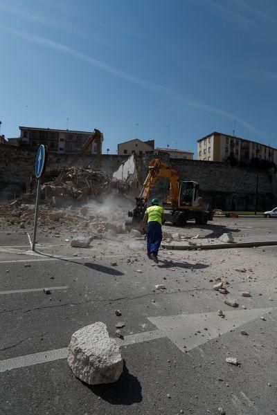 Derribo para liberar la muralla en Zamora