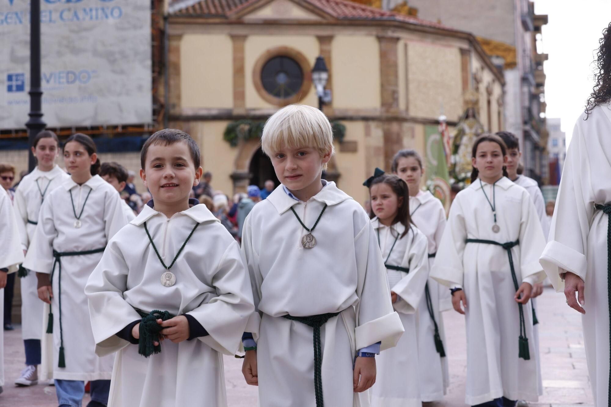 Así fue la procesión de la Esperanza en Oviedo. 