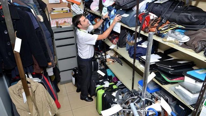 Sección de objetos perdidos en el aeropuerto de Gran Canaria