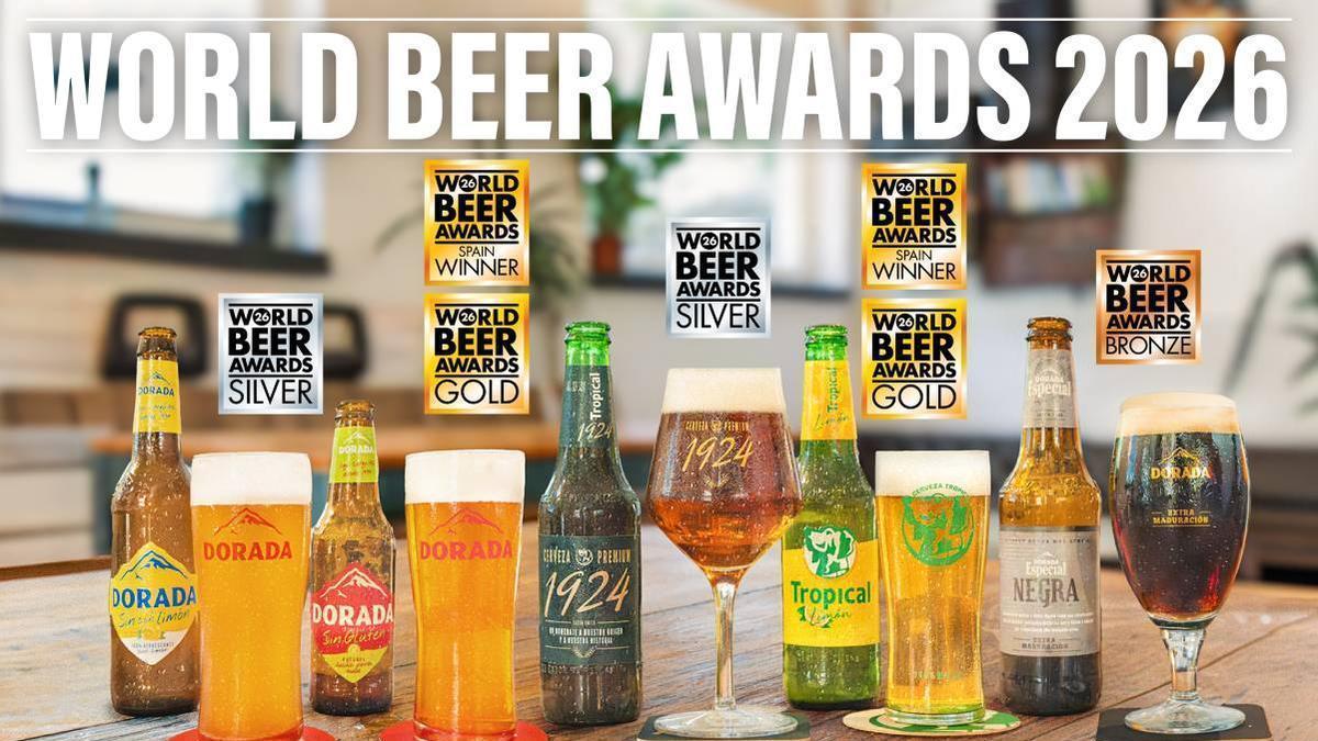 Estas son las cinco cervezas canarias premiadas en los World Beer Awards 2026