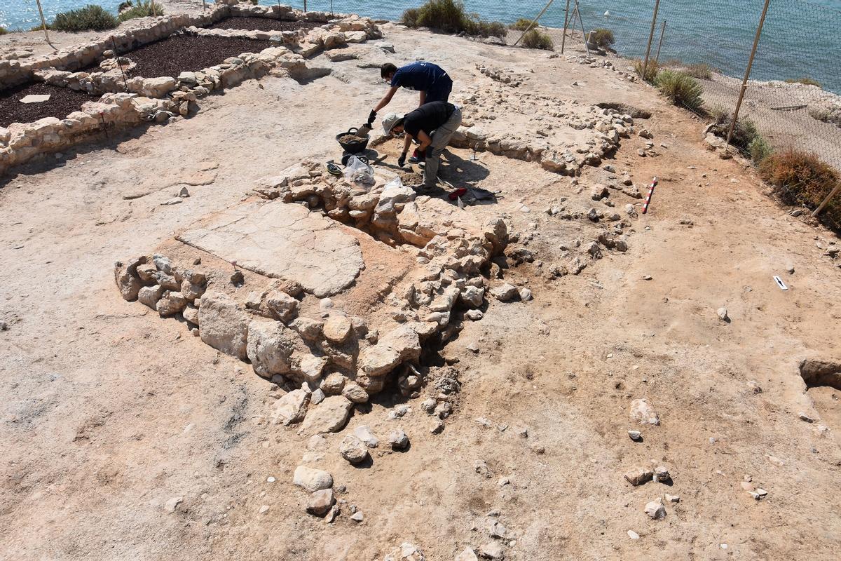 Imagen de la instalación encontrada durante las excavaciones en la Illeta