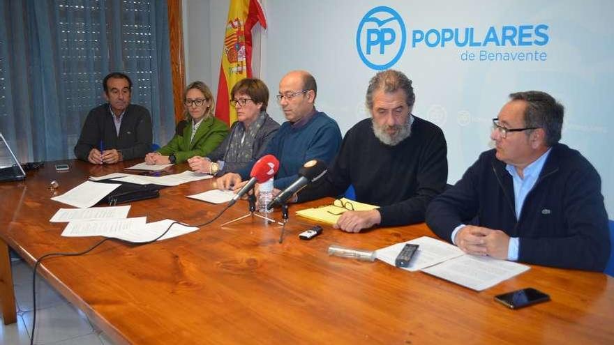 Concejales del grupo municipal del PP.