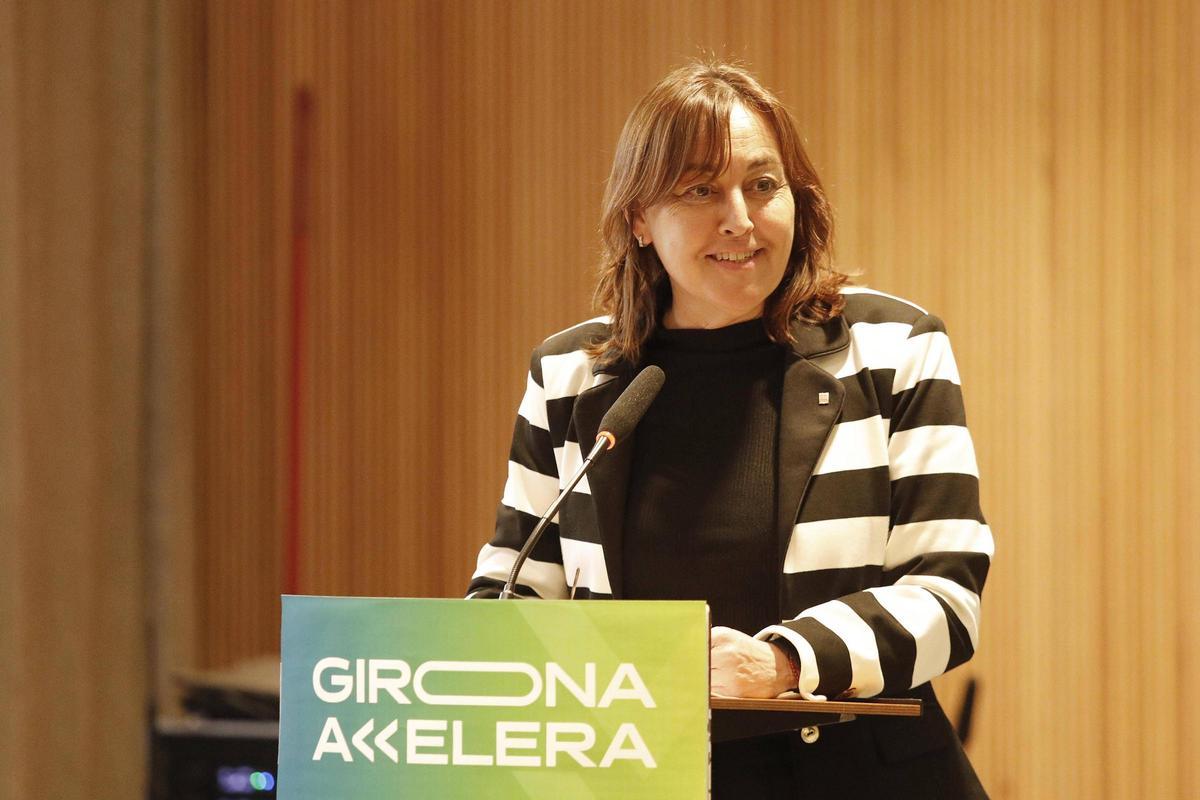 La consellera de Territori, Habitatge i Transició Ecològica i portaveu del Govern, Sílvia Paneque, en la seva intervenció.