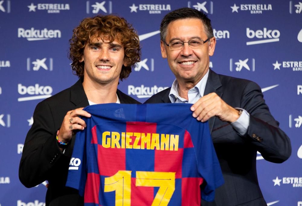 Presentación de Antoine Griezmann con el Barcelona