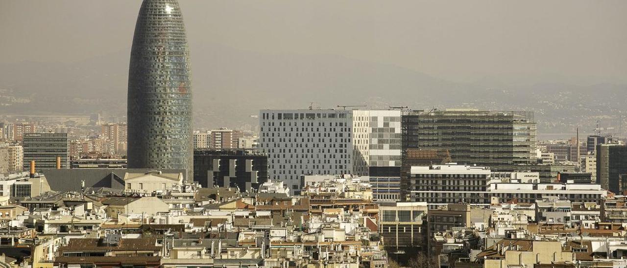 Episodio de contaminación en Barcelona el pasado febrero.