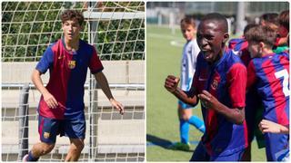 Gorka Buil y Fode irrumpen con fuerza en el 11 ideal de La Masia