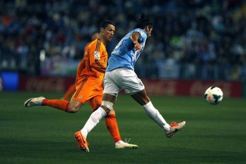 Imágenes del partido en La Rosaleda entre Málaga y Real Madrid.