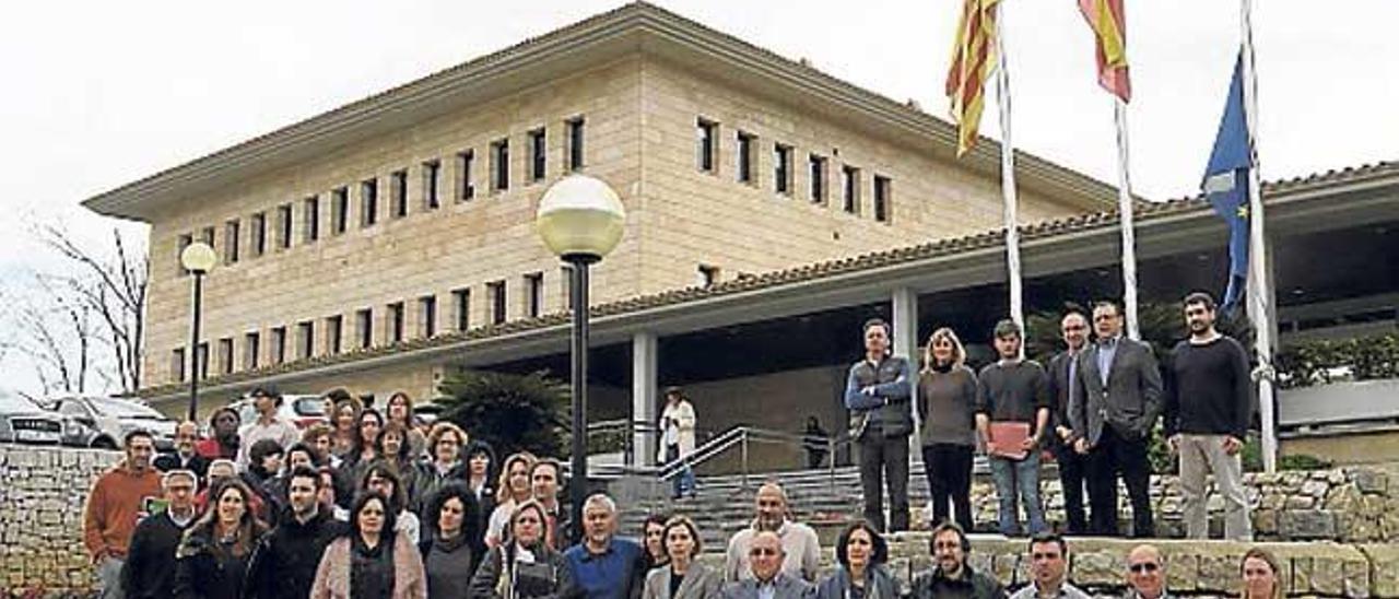 El acto institucional celebrado ayer en Calvià.