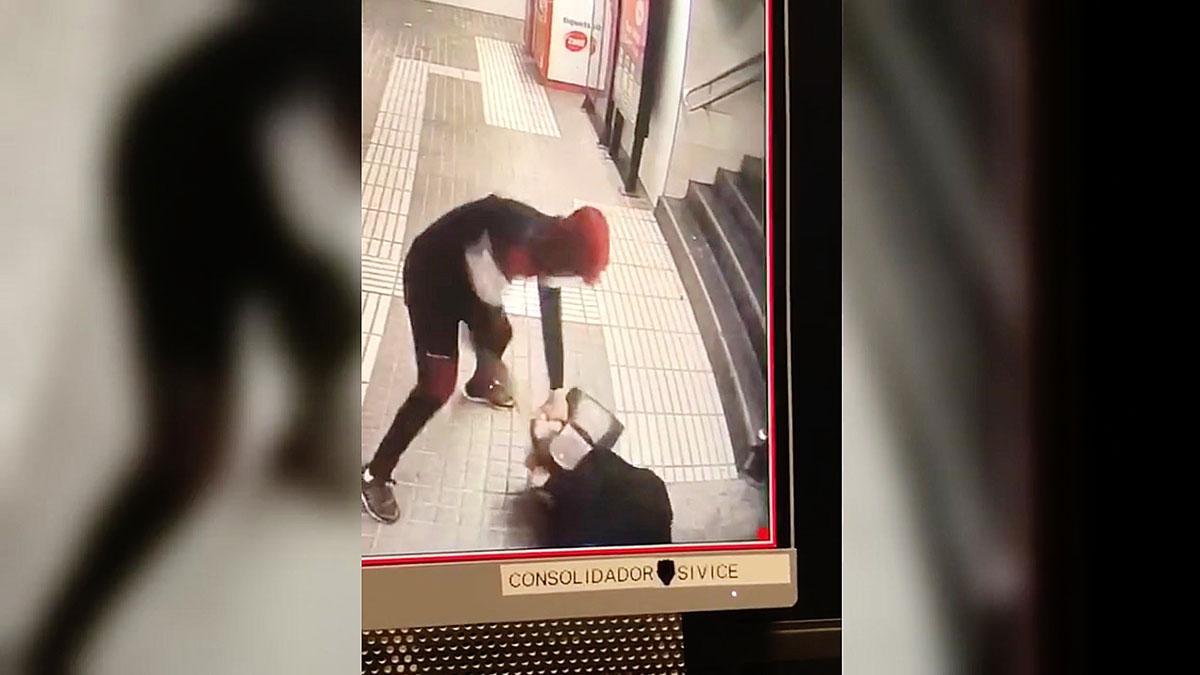 robo en el metro con violencia