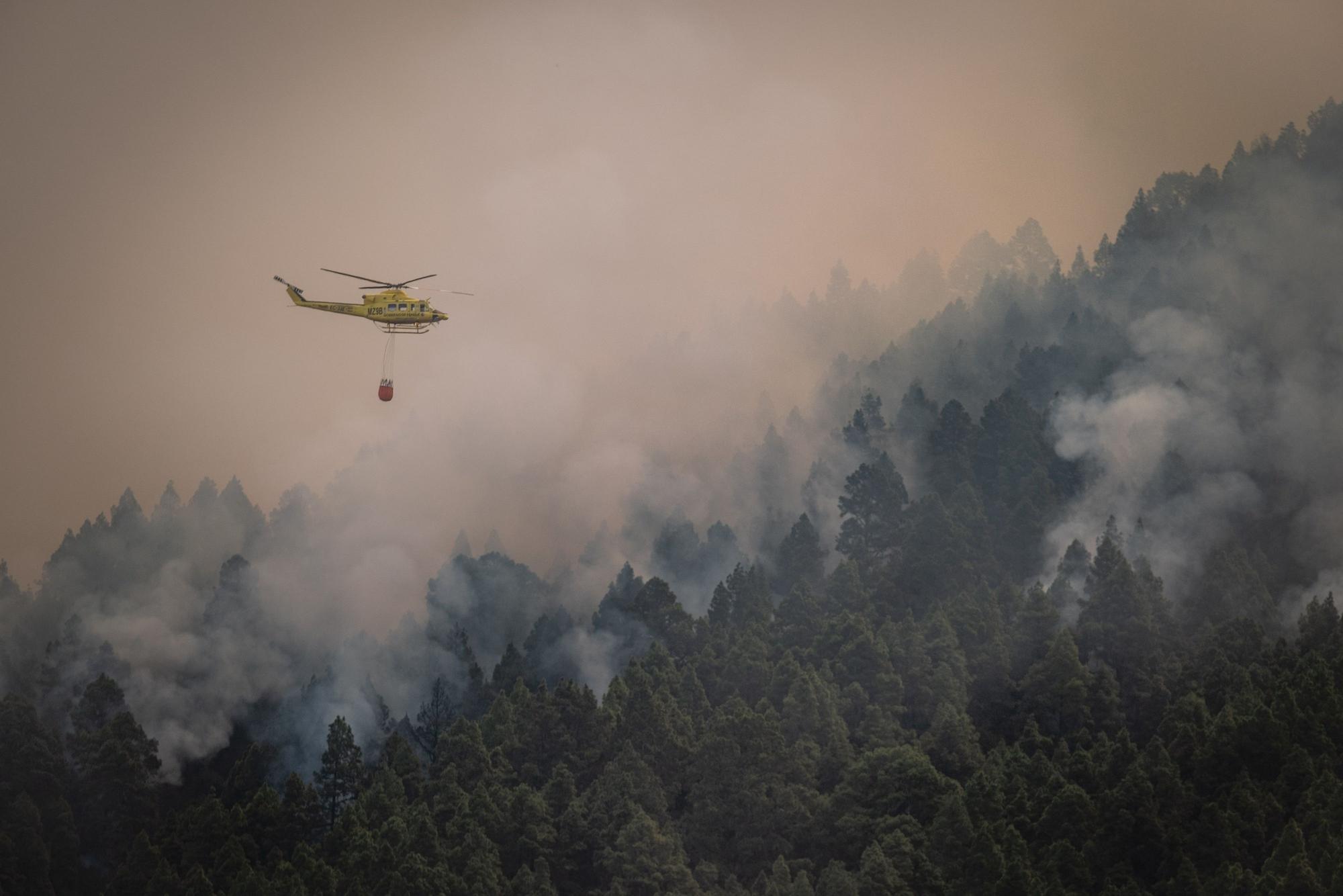 Evolución del incendio en Tenerife