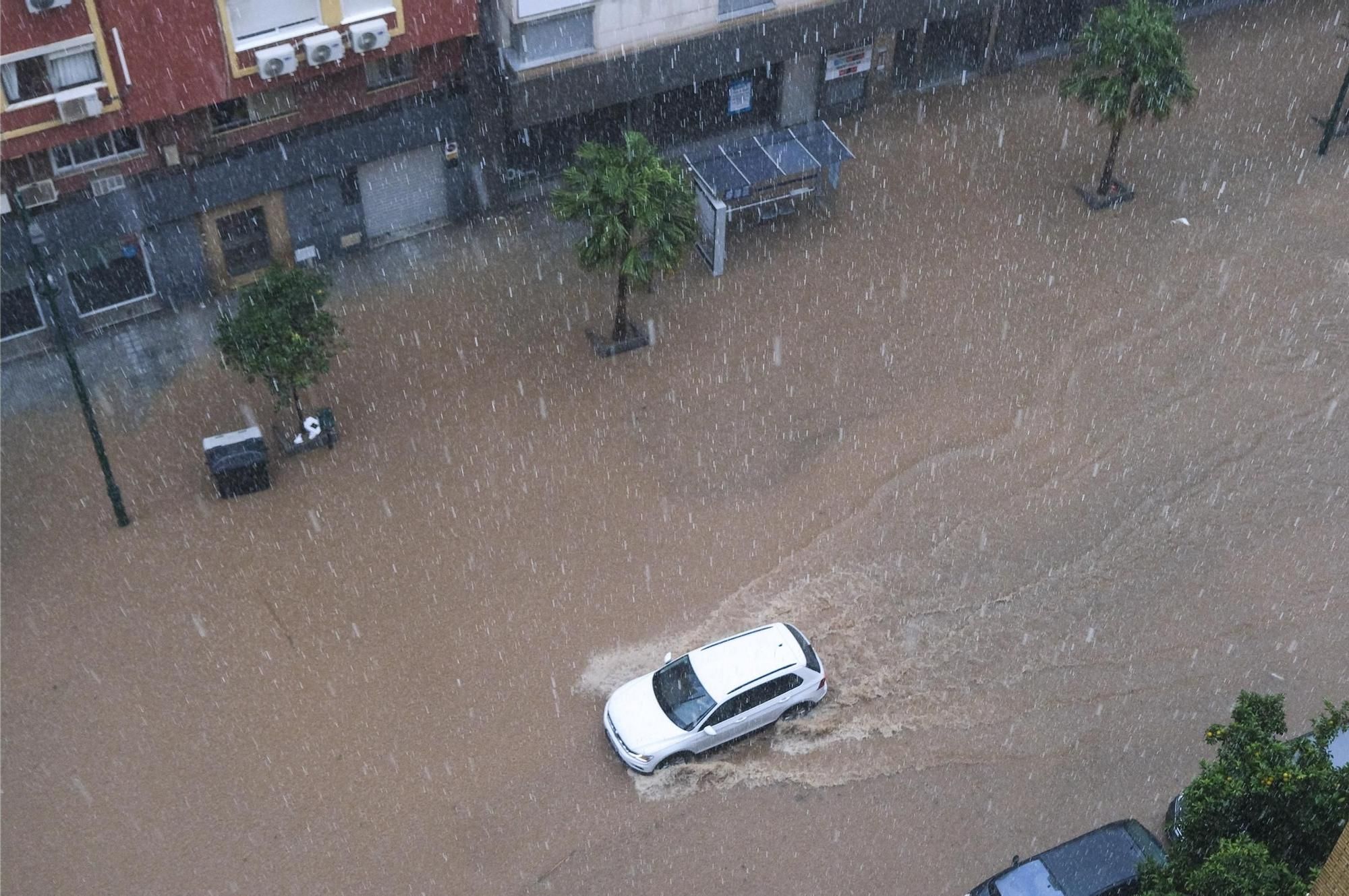 La nueva DANA a su paso por Málaga, en imágenes