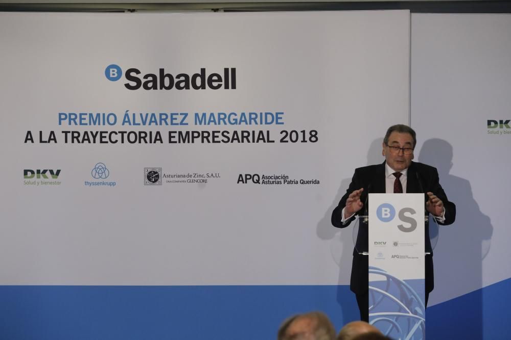 Premio Álvarez Margaride 2018 al empresario Sabino García Vallina, de TSK