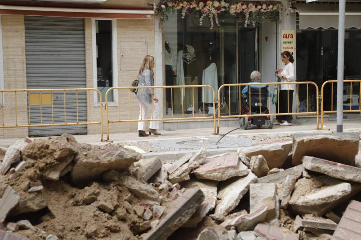 Las obras de la Viñuela, paradas.