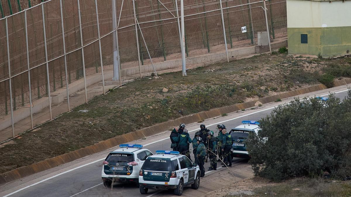 Una imagen de la valla de Melilla.