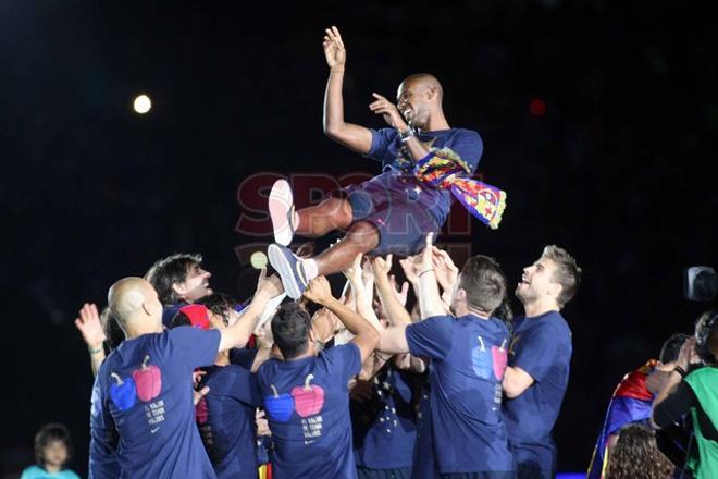 El Camp Nou acogió la fiesta de la Liga