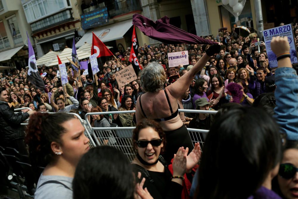 Women protest at nationwide feminist strike on ...