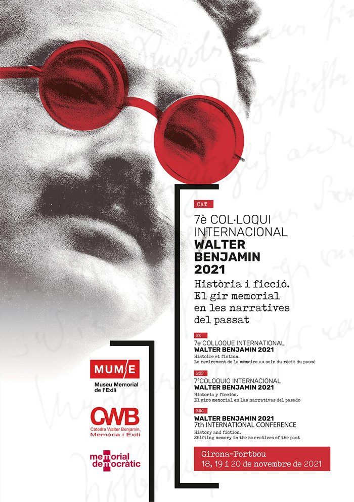 El cartell del VII col·loqui Walter Benjamin