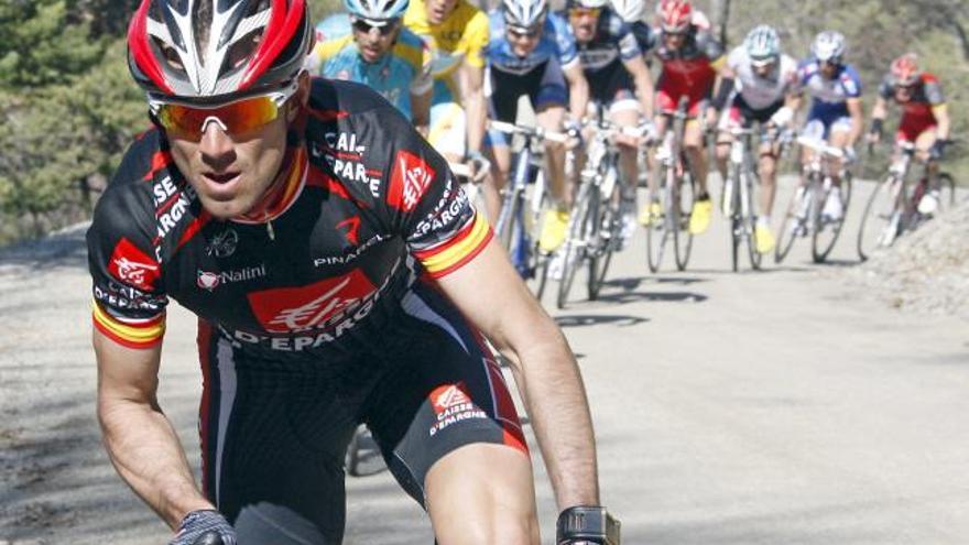 Alejandro Valverde, en la París-Niza de 2010 antes de ser sancionado