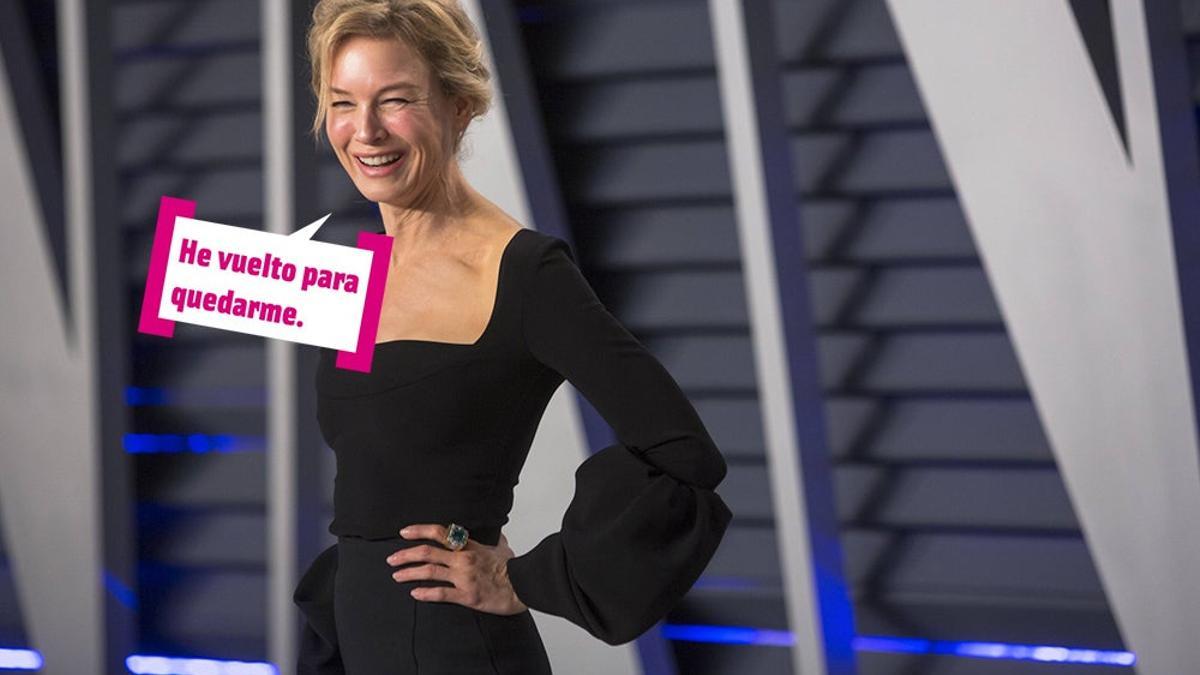 Renée Zellweger sonriendo: "He vuelto para quedarme"
