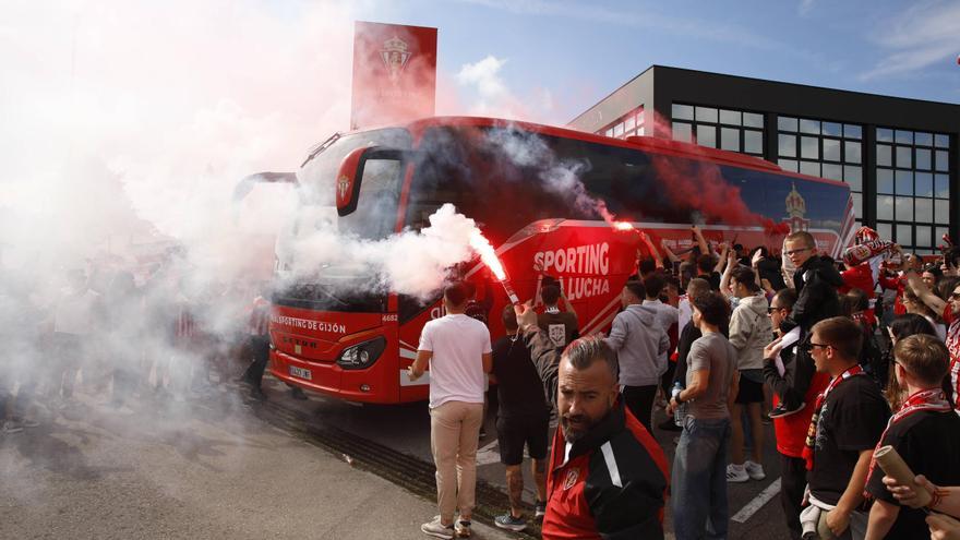 Despedida al Sporting en su desplazamiento a Elda