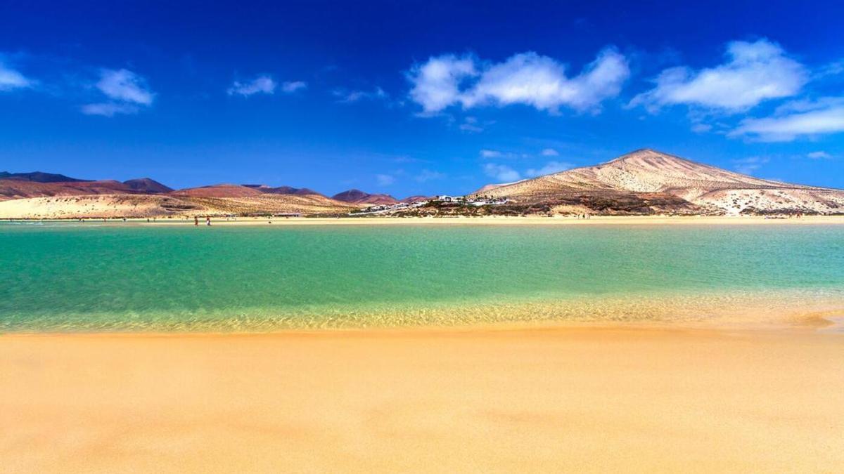 Playa de Sotavento, en Fuerteventura.