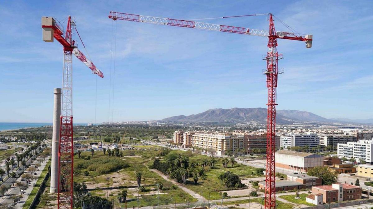 Viviendas en construcción en la zona Oeste de Málaga capital.