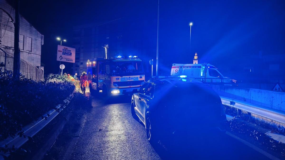 Operativo desplegado en la zona del rescate.