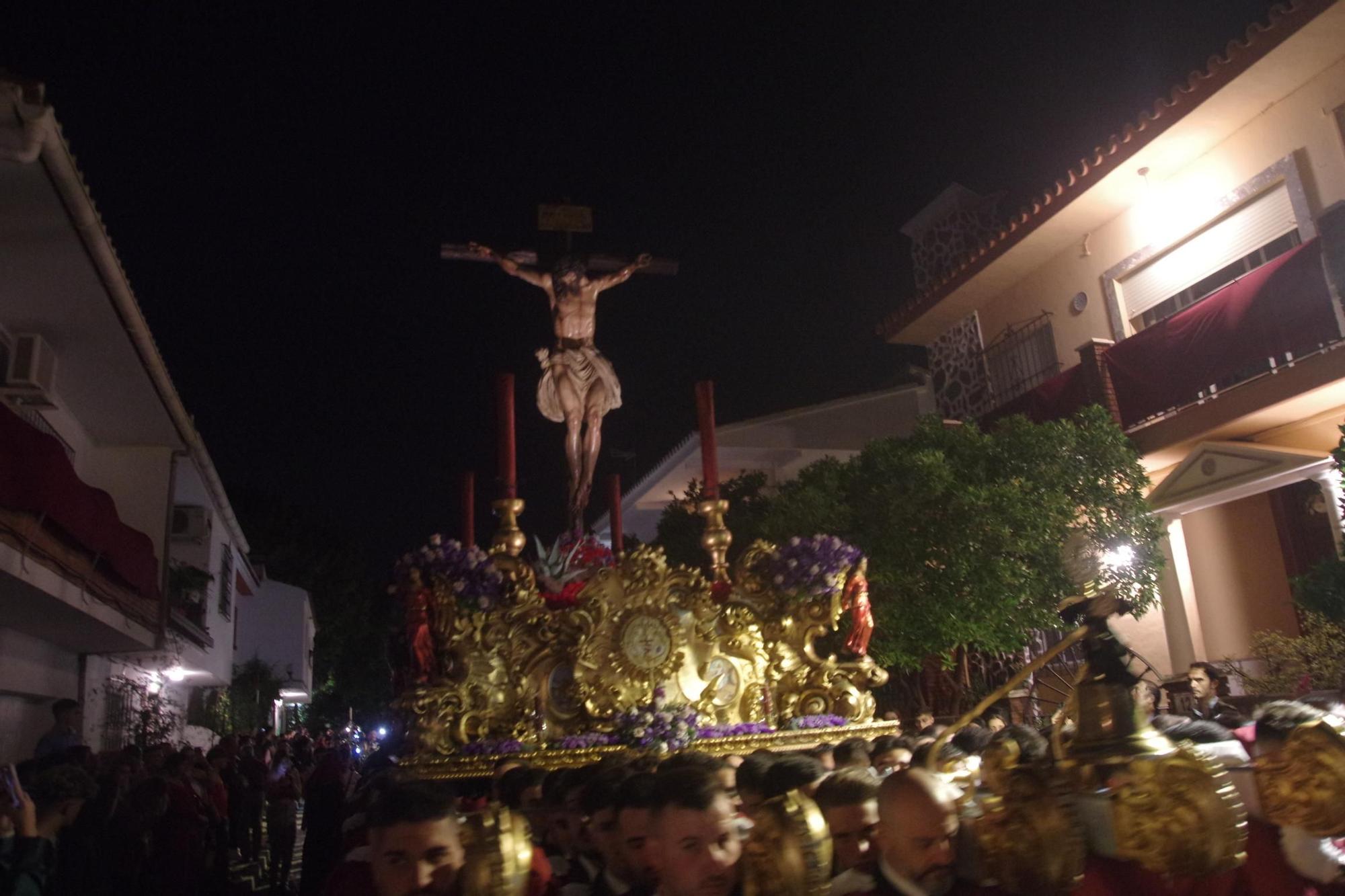 Procesión en Puerto de la Torre el Viernes de Dolores de 2023.