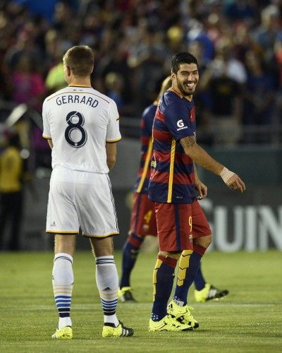 Luis Suárez y Sergi Roberto anotaron los goles de la victoria del Barcelona en el Rose Bowl de Pasadena