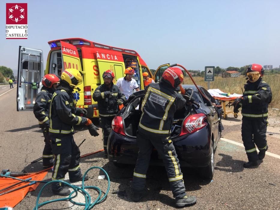 Accidente múltiple con 6 heridos en Benicàssim