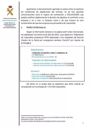 Informe UCO 'caso Koldo': elección de la empresa