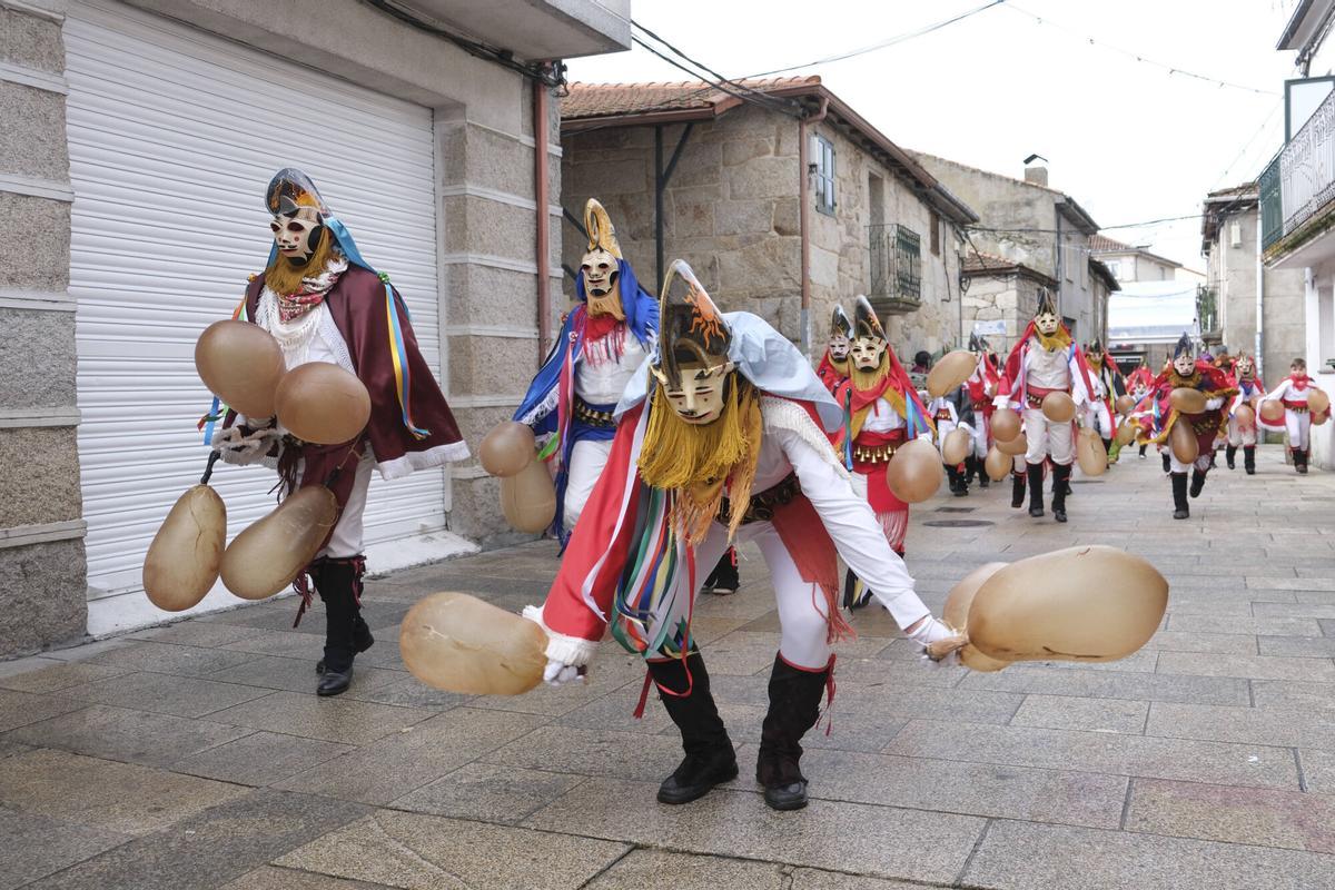 Las pantallas recorrieron las calles de  Xinzo de Limia