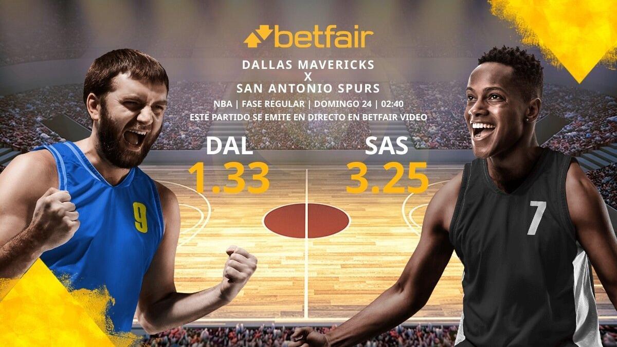 Dallas Mavericks vs. San Antonio Spurs: horario, TV, estadísticas, clasificación y pronósticos