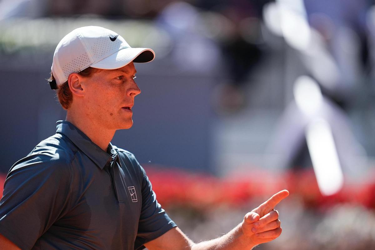 Jannik Sinner, este domingo en el Masters 1000 de Madrid.