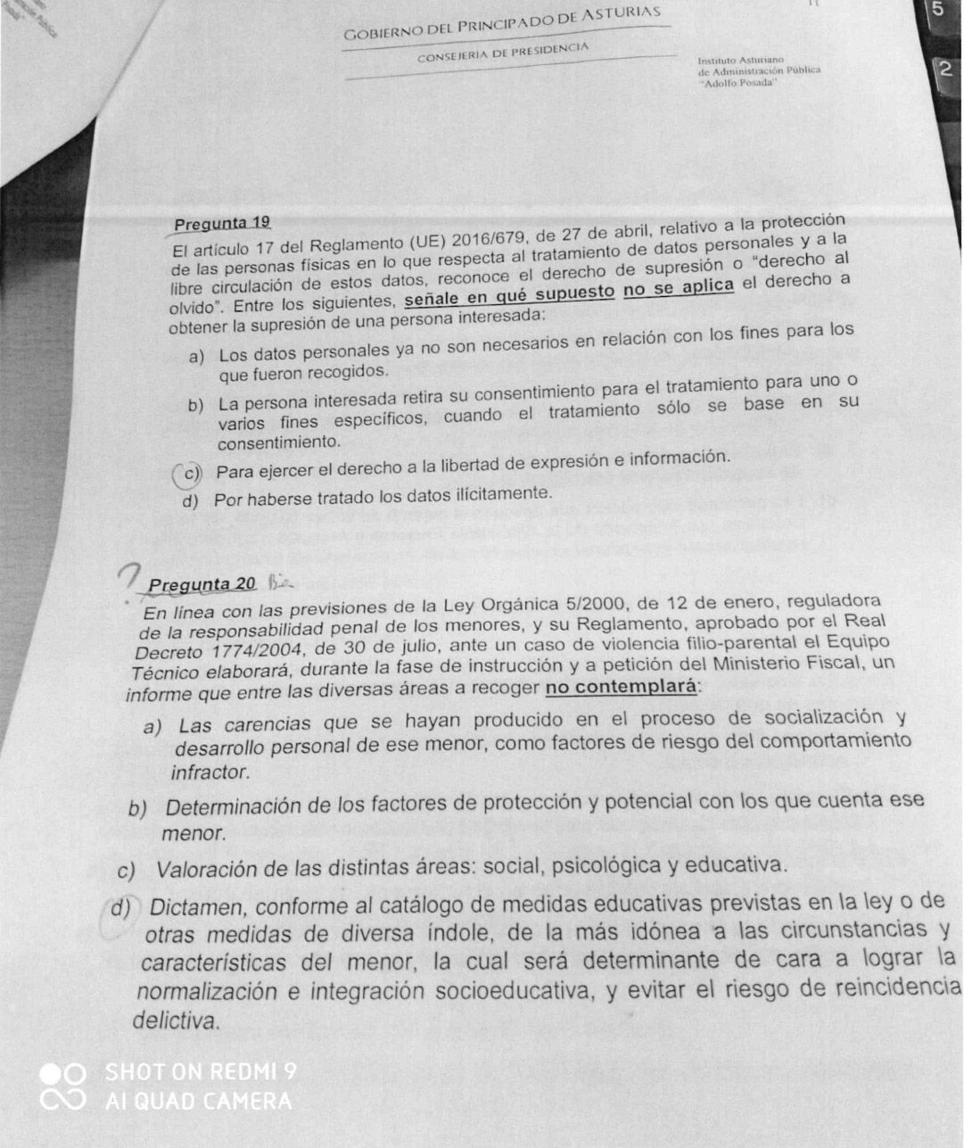 Examen Trabajo Social