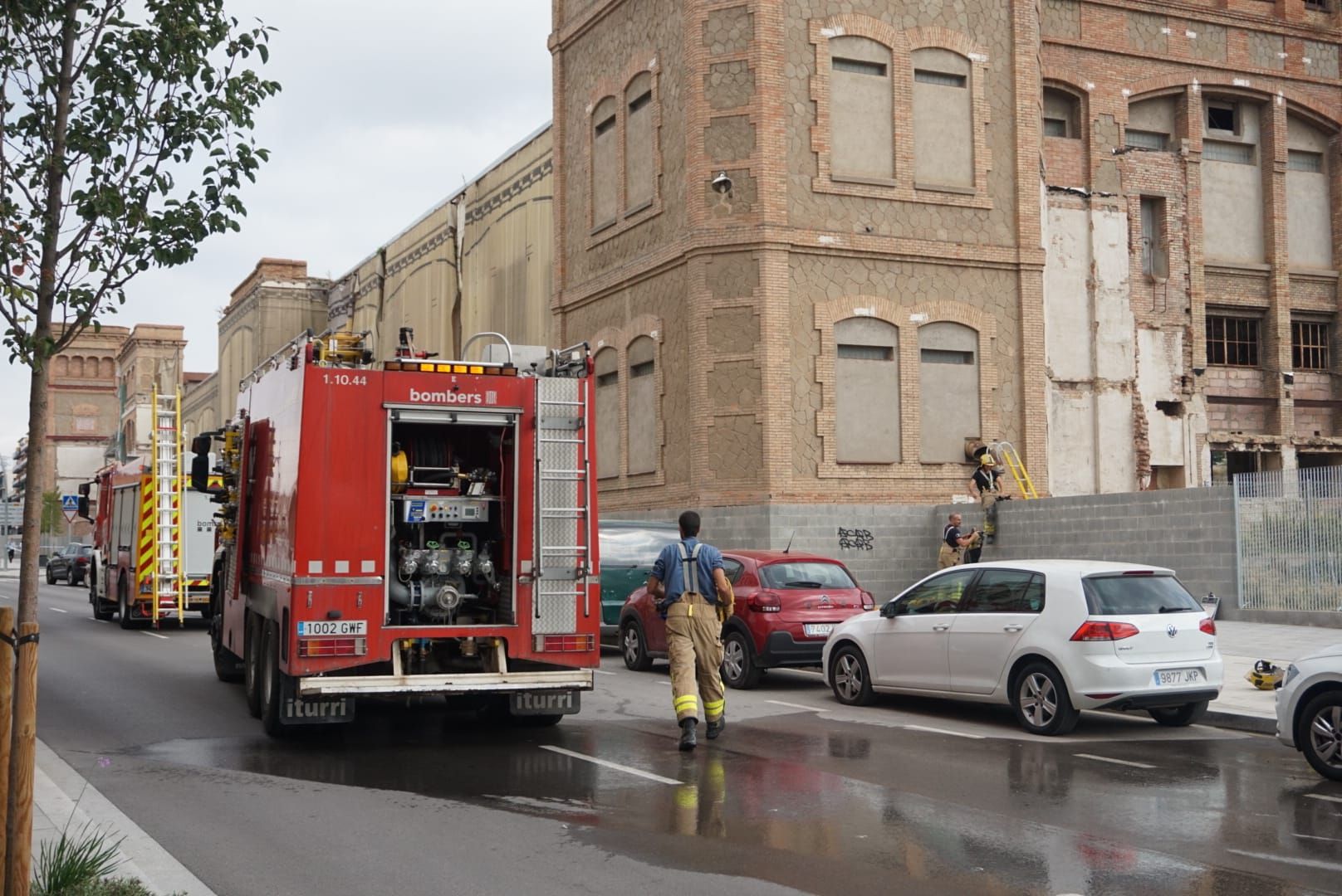 Incendi a la Fàbrica Nova de Manresa