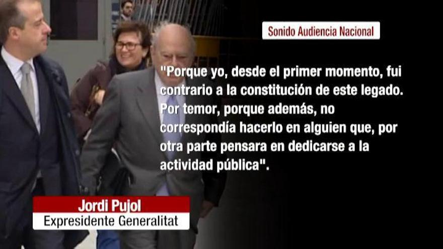 Se hace pública la grabación de la declaración de Jordi Pujol en la Audiencia Nacional