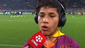 Pol Deportes en su participación en la cadena de televisión peruana L1 Max.