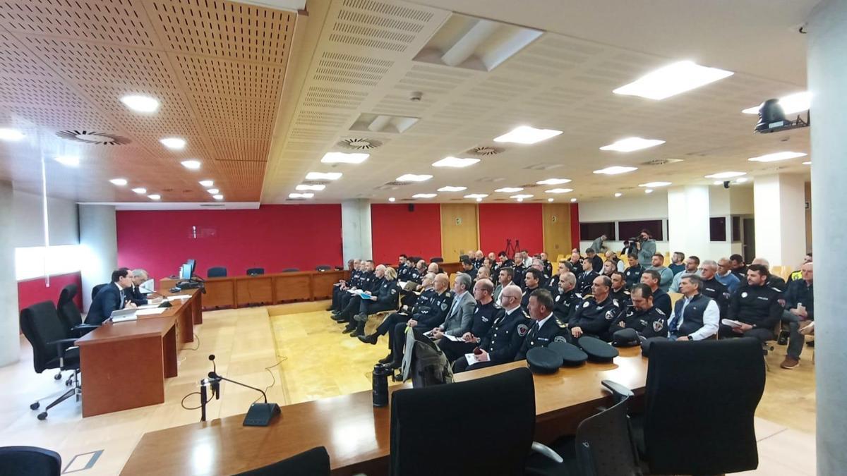 Un momento de la reunión del fiscal superior con los jefes de Policía Local de la Región, este lunes en Murcia.