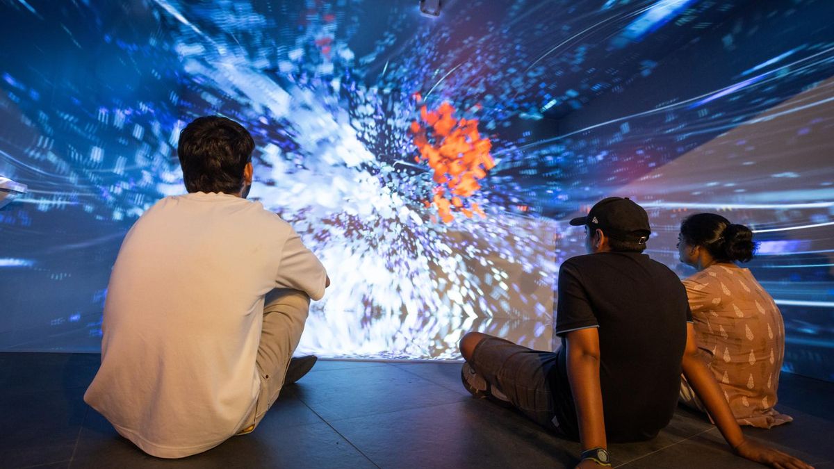 Imatge d'arxiu de CRÀTER 360, una experiència immersiva sobre volcans.