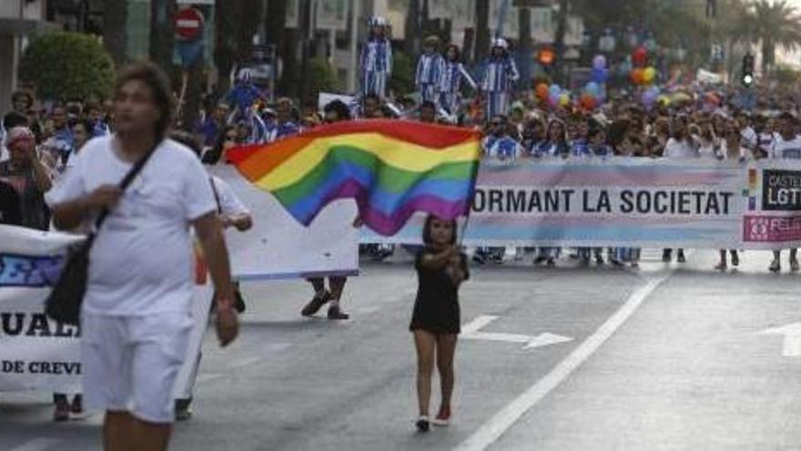 Manifestación del Orgullo LGTBI celebrada el año pasado en Alicante.