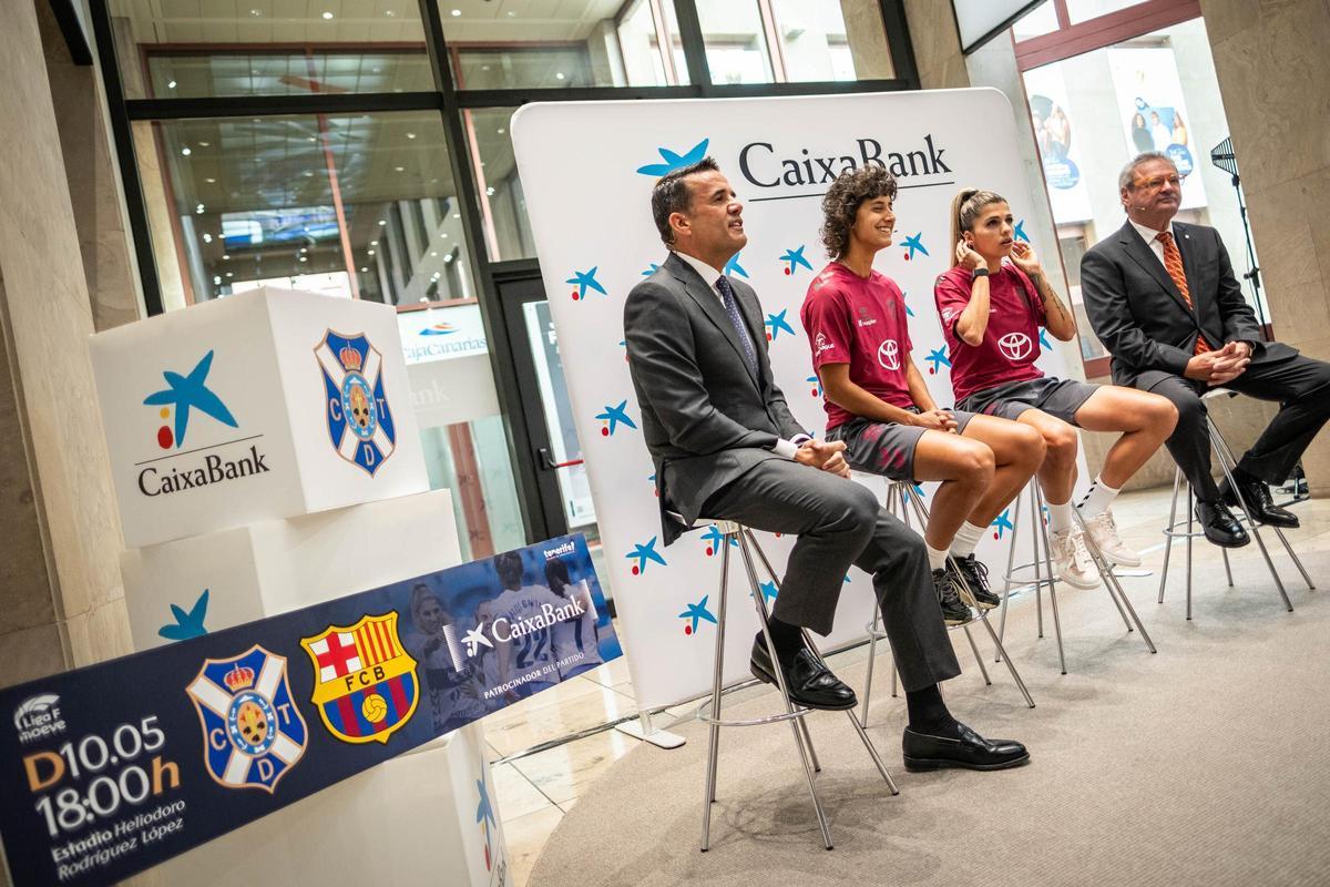 El CD Tenerife Femenino presenta el encuentro de Liga F Moeve entre el Costa Adeje Tenerife y el FC Barcelona El CD Tenerife Femenino presenta el encuentro de Liga F Moeve entre el Costa Adeje Tenerife y el FC Barcelona