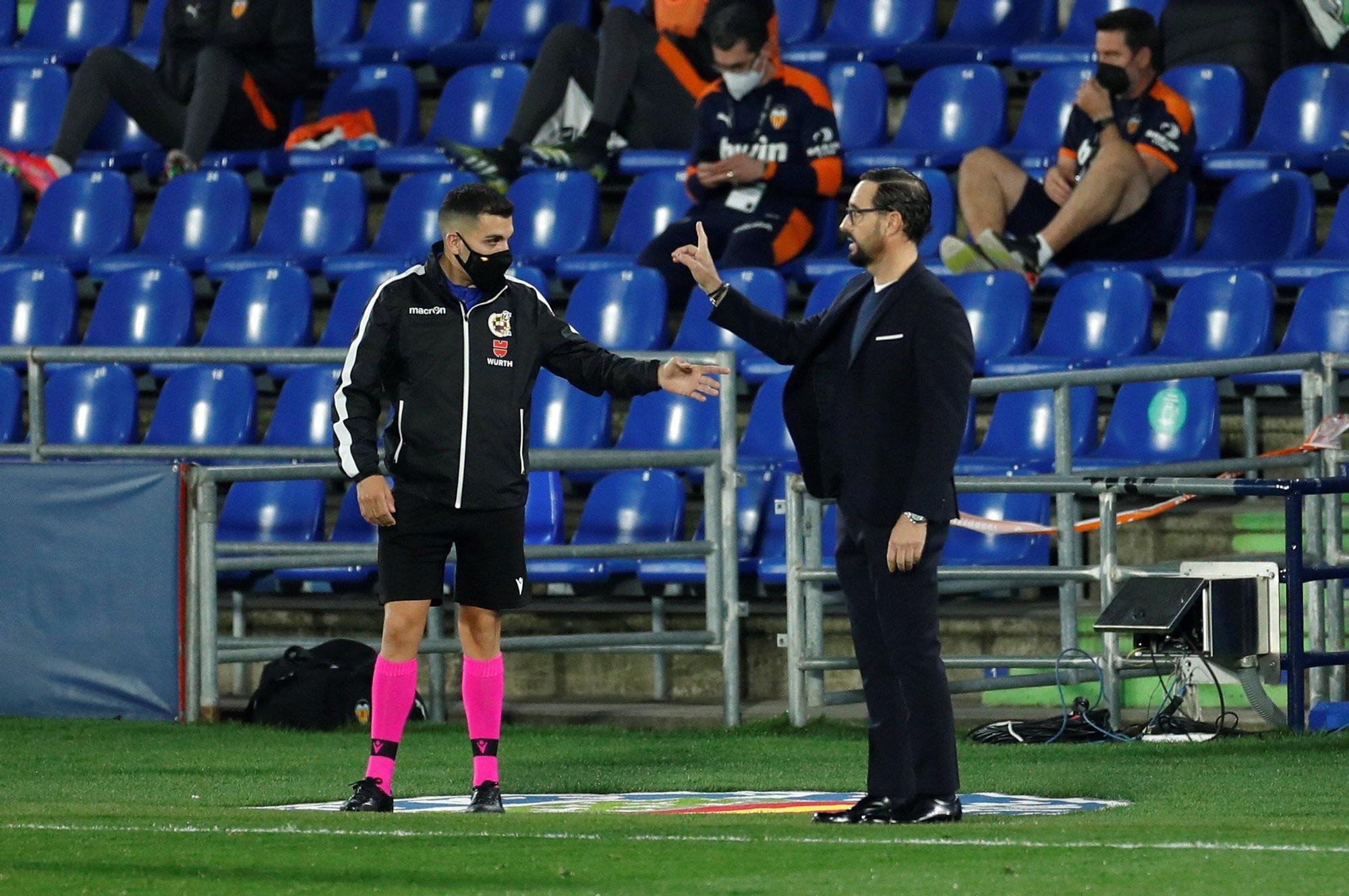 Las imágenes del partido entre el Getafe y el Valencia CF