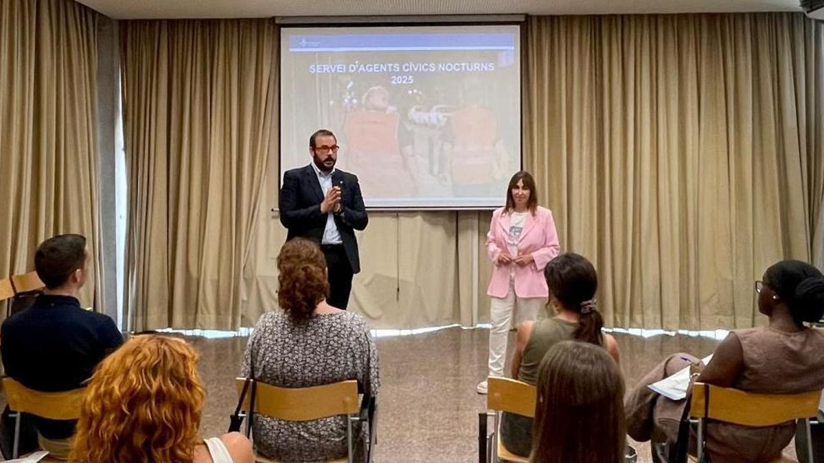 Imagen de la presentación de la nueva campaña de serenos de Mataró