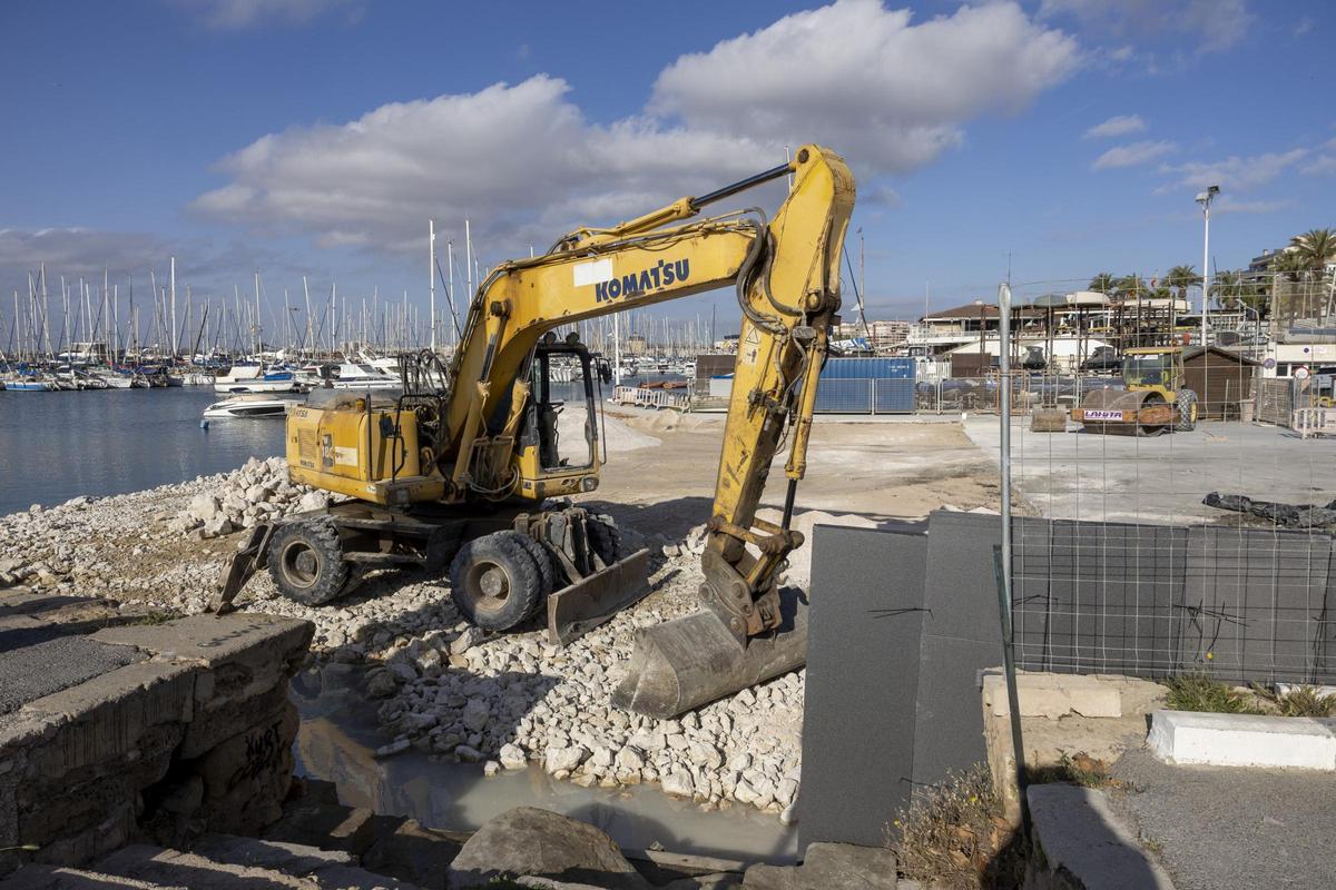 Un muelle protegido sin agua Un muelle protegido sin agua