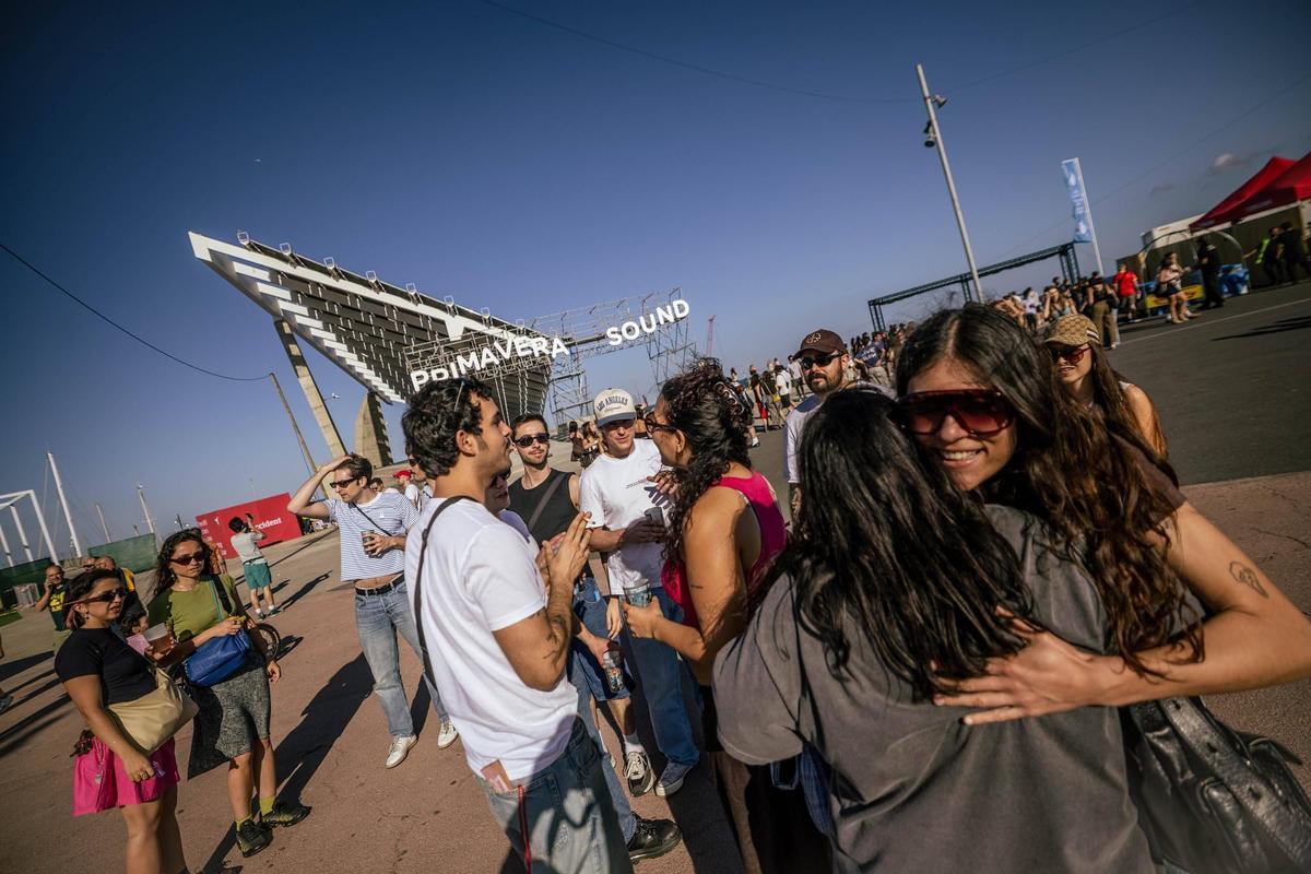 Ambiente en la jornada inaugural del Primavera Sound.